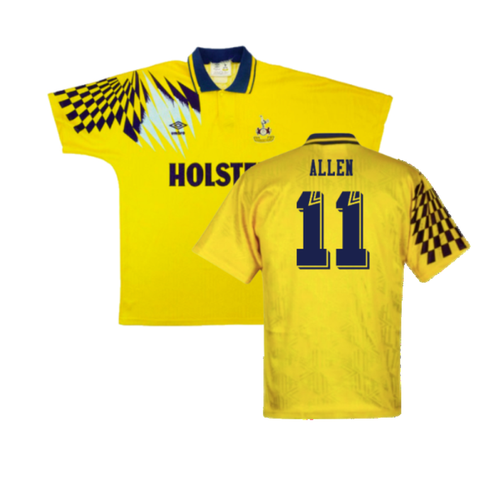 Tottenham 1991-94 Away Shirt (L) (Excellent) (Allen 11)