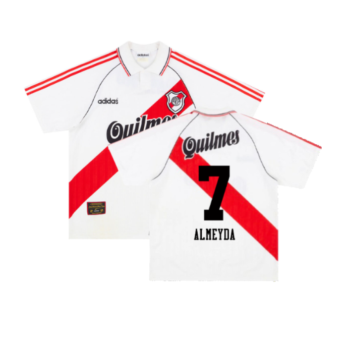 1995-96 River Plate Home Shirt (Good) (Almeyda 7)