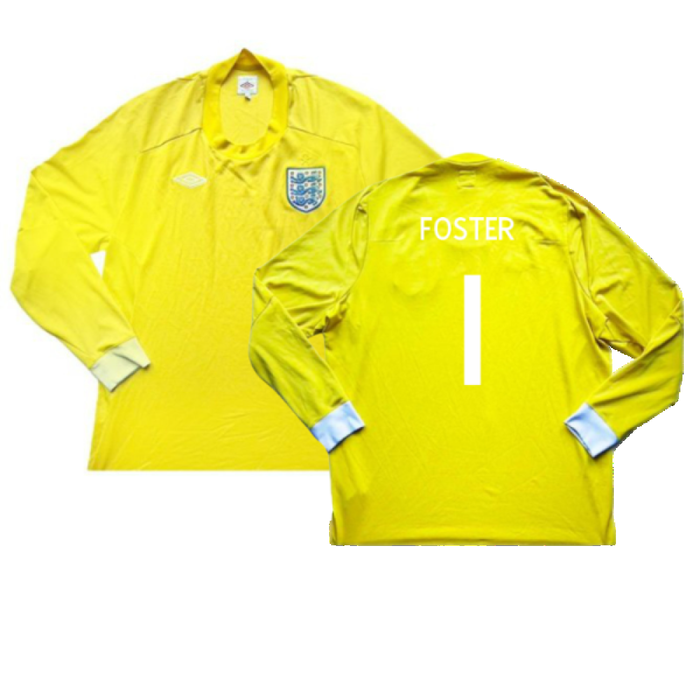 2010-2011 England Goalkeeper LS Shirt (Black) (Excellent) (Foster 1)