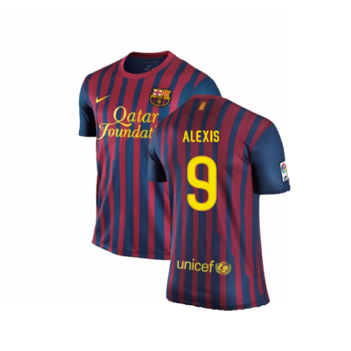 Barcelona 2011-12 Home Shirt (L) (Very Good) (Alexis 9)