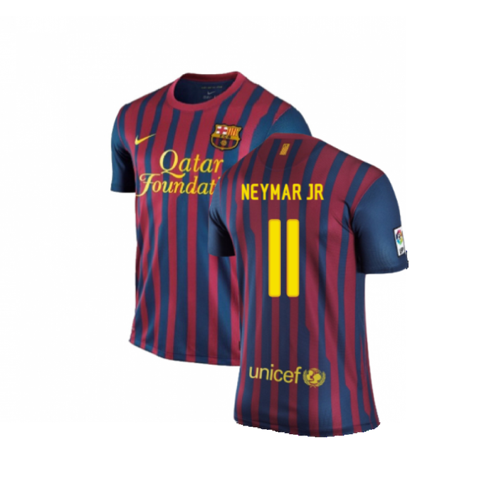 Barcelona 2011-2012 Home Shirt (S) (Excellent) (Neymar Jr 11)