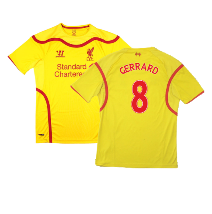 2014-15 Liverpool Warrior Away Shirt (Mint) (GERRARD 8)