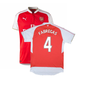 2015-2016 Arsenal Home Shirt (Excellent) (Fabregas 4)_0