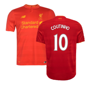 Liverpool 2016-17 Home Football Shirt (Excellent) (Coutinho 10)_0