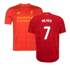 Liverpool 2016-17 Home Football Shirt (Excellent) (Milner 7)_0