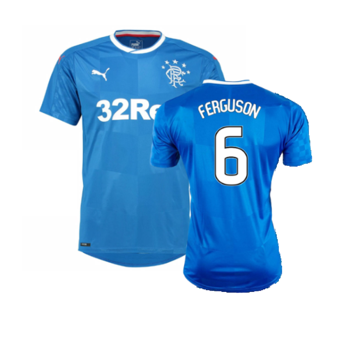 Rangers 2016-17 Home Shirt (M) (Very Good) (Ferguson 6)