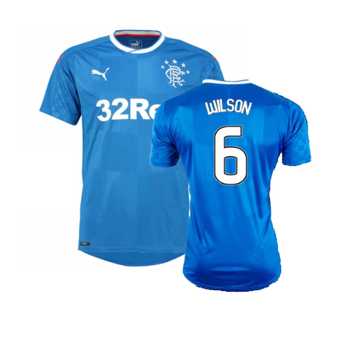 Rangers 2016-17 Home Shirt (M) (Very Good) (Wilson 6)