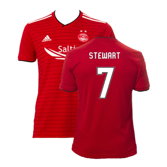 Aberdeen 2018-19 Home Shirt (Excellent) (Stewart 7)