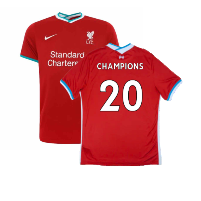 2020-2021 Liverpool Home Shirt (S) (Mint) (CHAMPIONS 20)