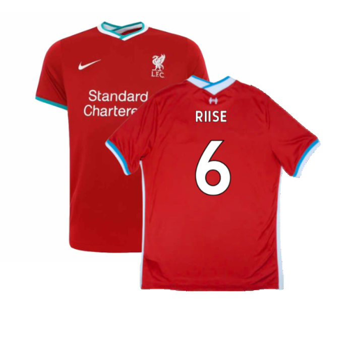 2020-2021 Liverpool Home Shirt (M) (Fair) (RIISE 6)