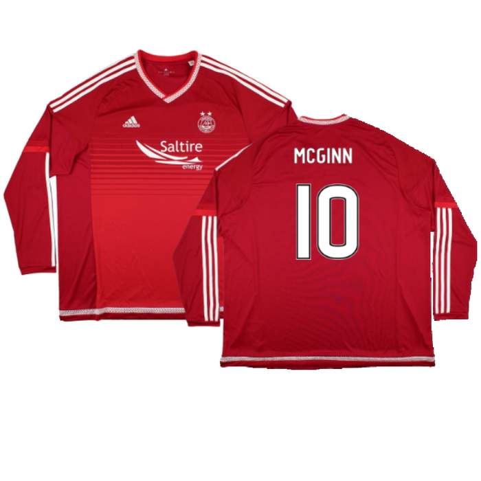 Aberdeen 2015-2016 Home Long Sleeve (3XL) (Excellent) (McGinn 10)