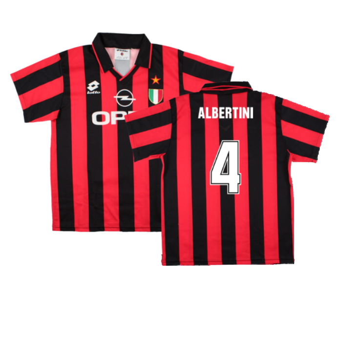 AC Milan 1994-95 Home Shirt (S) (Albertini 4) (Excellent)