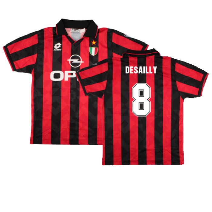 AC Milan 1994-96 Home Shirt (M) (Excellent) (DESAILLY 8)