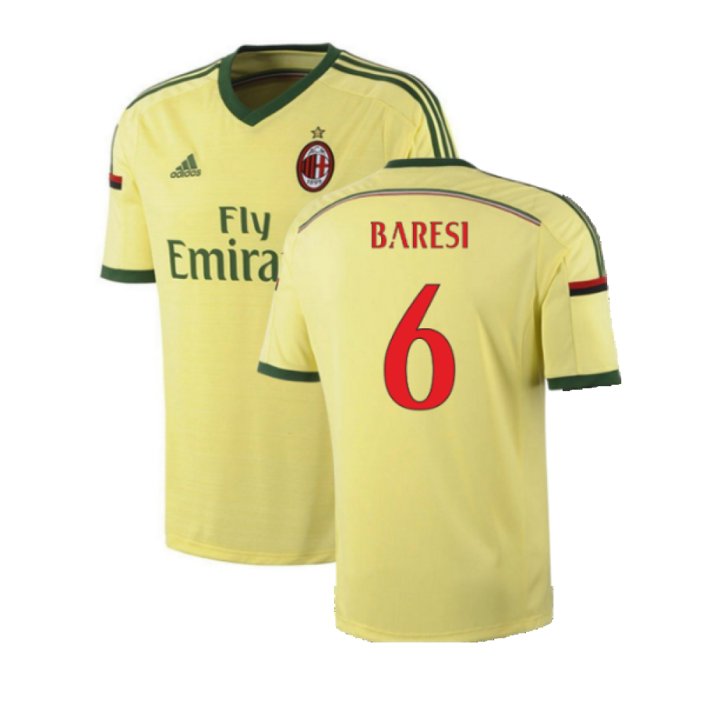 AC Milan 2014-15 Third Shirt (XL) (Very Good) (Baresi 6)_0