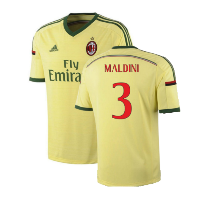 AC Milan 2014-15 Third Shirt (XL) (Very Good) (Maldini 3)