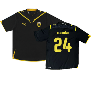 AEK Athens 2009-10 Away Shirt (M) (Excellent) (Manolas 24)_0