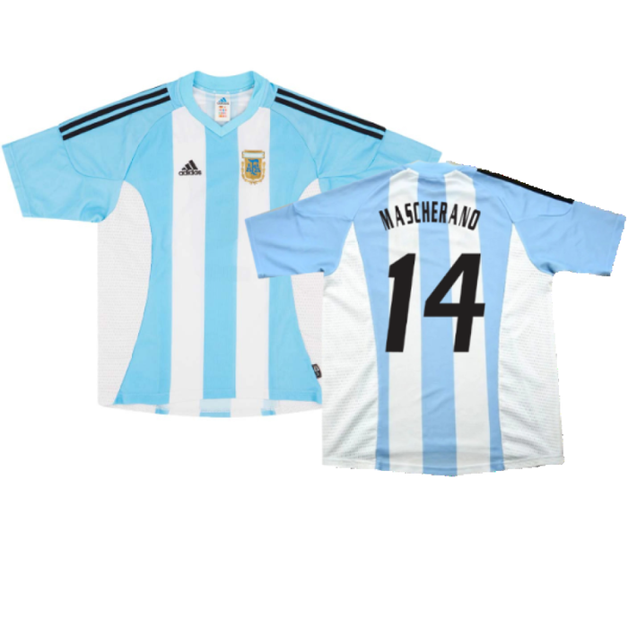 Argentina 2002-04 Home Shirt (L) (Excellent) (MASCHERANO 14)