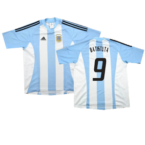 Argentina 2002-04 Home Shirt (L) (Excellent) (Batistuta 9)_0