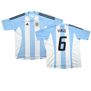 Argentina 2002-04 Home Shirt (L) (Excellent) (Samuel 6)_0