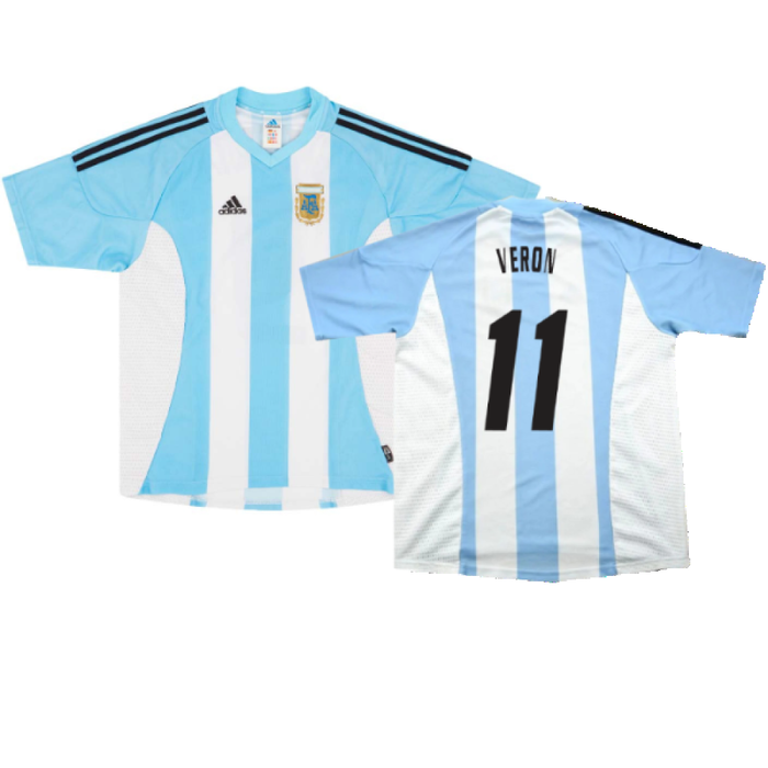 Argentina 2002-04 Home Shirt (L) (Excellent) (Veron 11)