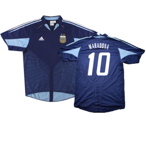 Argentina 2004-05 Away Shirt (L) (Excellent) (MARADONA 10)_0