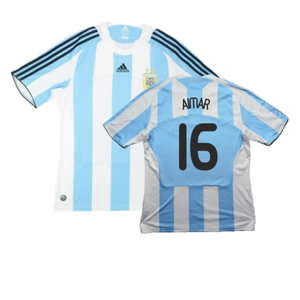 Argentina 2008-09 Home Shirt (L) (Very Good) (Aimar 16)_0