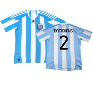 Argentina 2010-11 Home (L) (Excellent) (Demichelis 2)_0