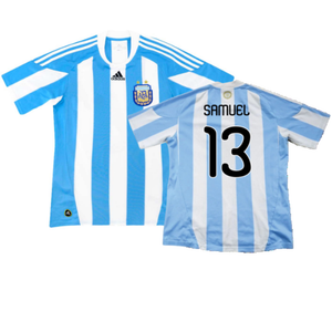 Argentina 2010-11 Home (L) (Excellent) (Samuel 13)_0