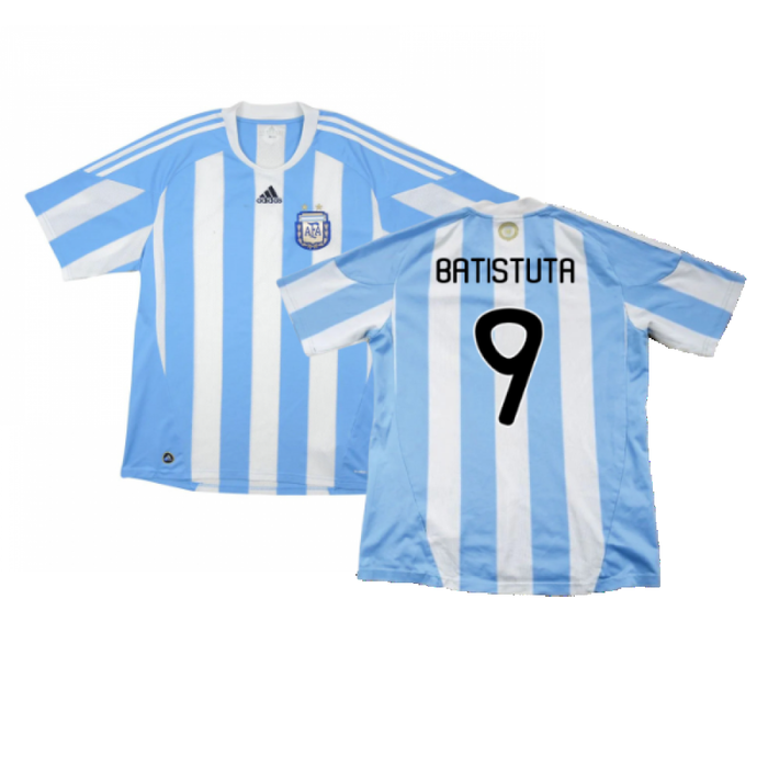 Argentina 2010-11 Home Shirt (Excellent) (Batistuta 9)