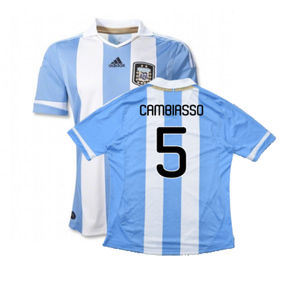 Argentina 2011-2012 Home Shirt (L) (Good) (Cambiasso 5)_0