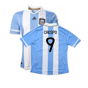 Argentina 2011-2012 Home Shirt (L) (Good) (CRESPO 9)_0