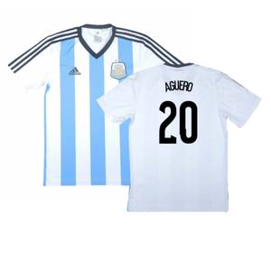 Argentina 2013-15 Basic Home Shirt (Very Good) (Aguero 20)_0