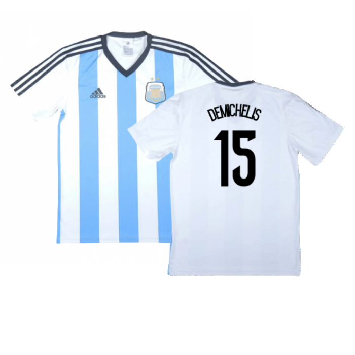 Argentina 2013-15 Basic Home Shirt (Very Good) (Demichelis 15)