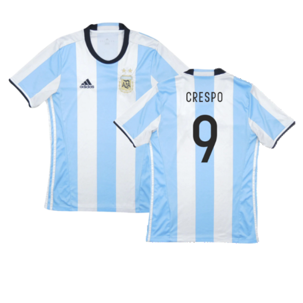 Argentina 2016-17 Home Shirt (Excellent) (CRESPO 9)_0