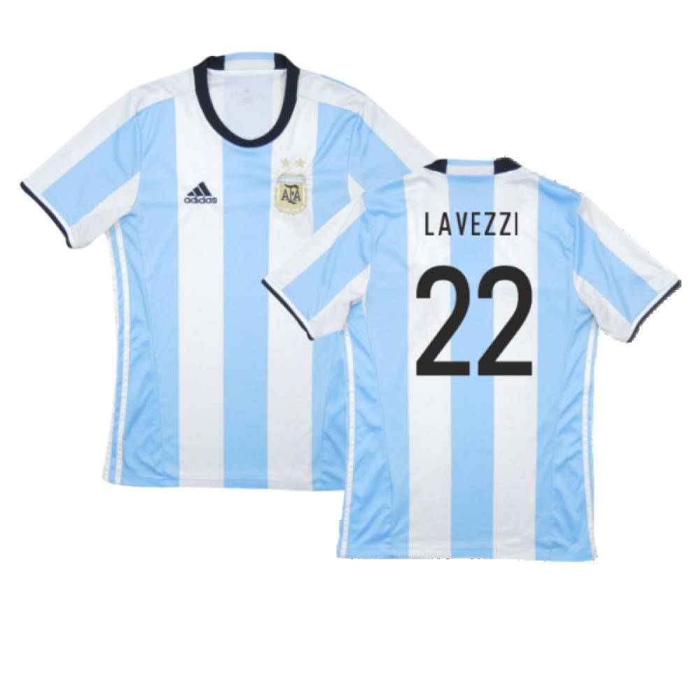 Argentina 2016-17 Home Shirt (Excellent) (Lavezzi 22) – Classic