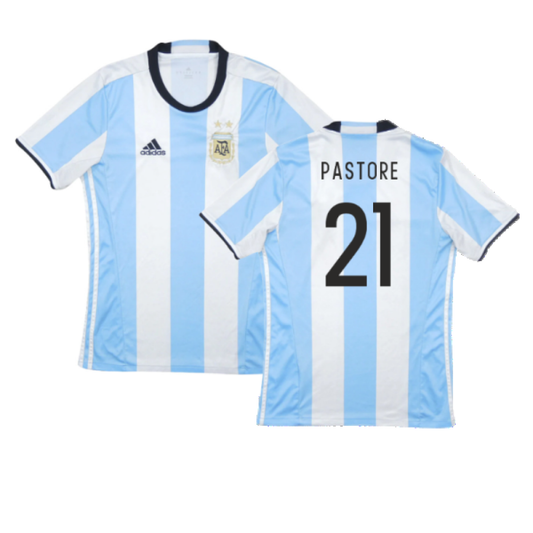 Argentina 2016-17 Home Shirt (Excellent) (Pastore 21)_0
