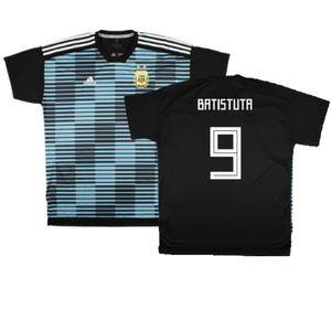 Argentina 2018-19 Adidas Pre-Match Shirt (XL) (Mint) (Batistuta 9)_0