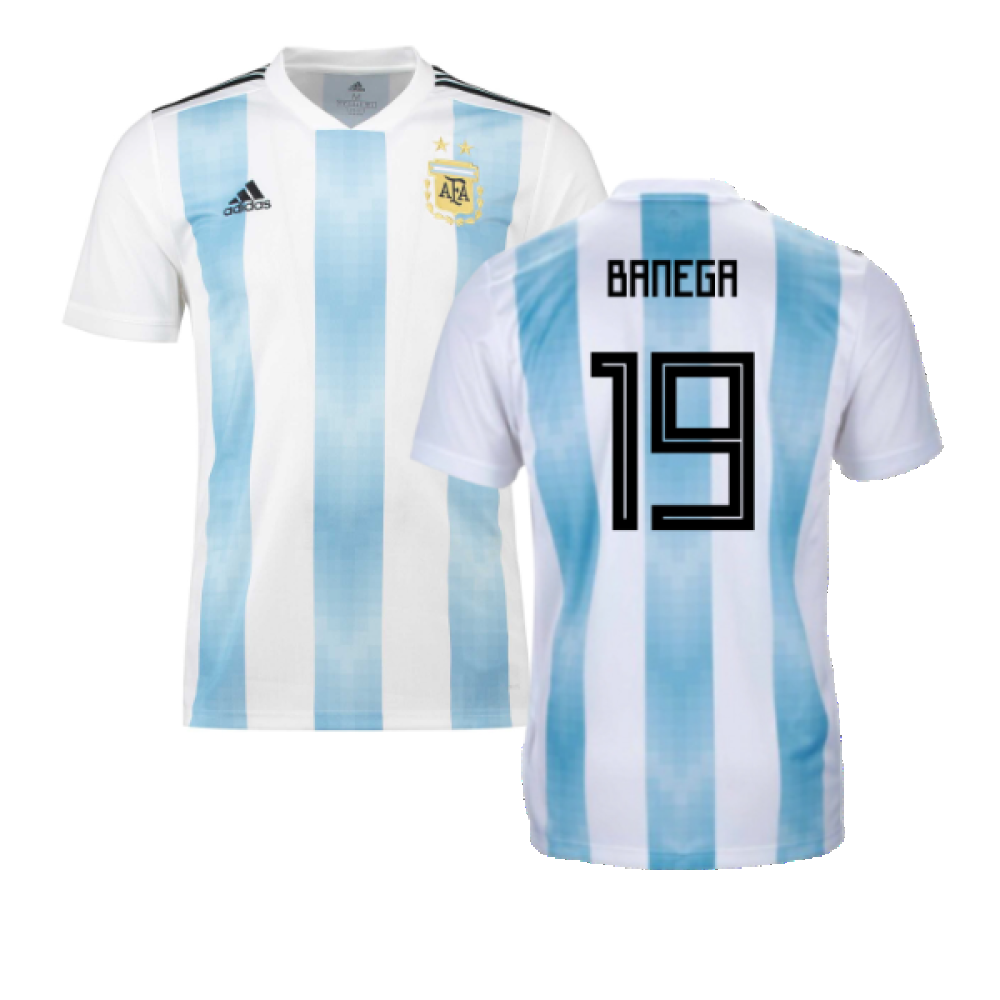 Argentina 2018 19 Home Shirt XL Excellent Banega 19 Classic Football Kit