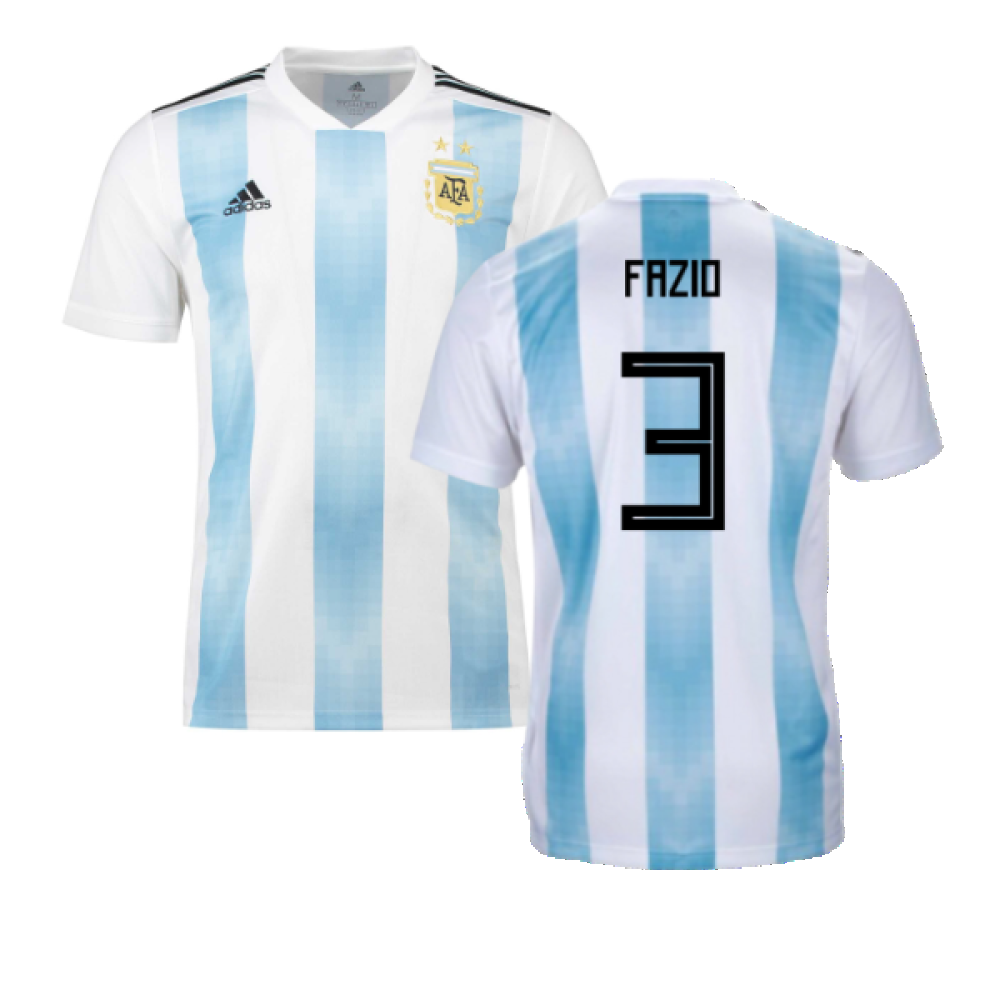 Argentina 2018-19 Home Shirt (XL) (Excellent) (Fazio 3)_0