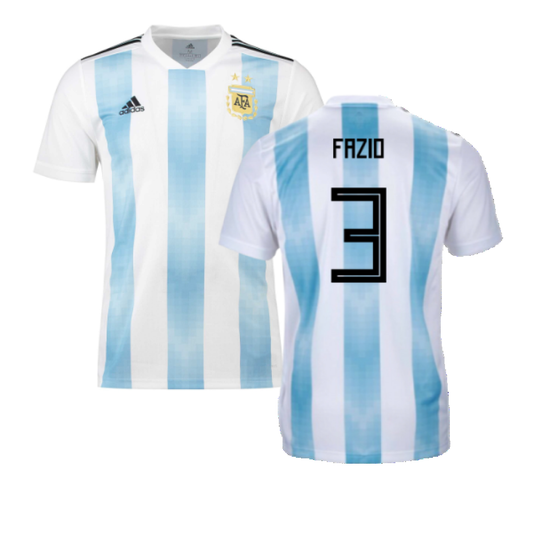 Argentina 2018-19 Home Shirt (XL) (Excellent) (Fazio 3)_0