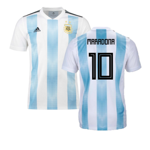 Argentina 2018-19 Home Shirt (XL) (Excellent) (Maradona 10)_0