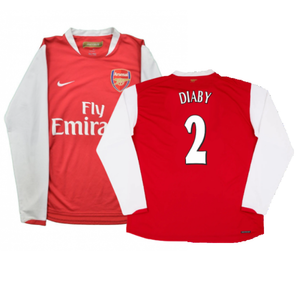 Arsenal 2006-07 Long Sleeve Home Shirt (XXL) (Excellent) (Diaby 2)_0