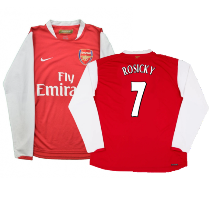 Arsenal 2006-07 Long Sleeve Home Shirt (XXL) (Excellent) (Rosicky 7)