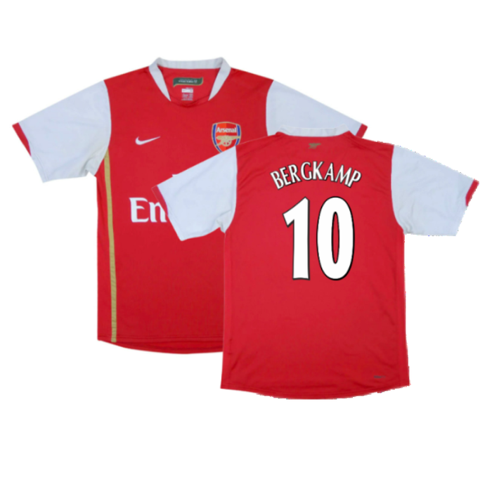 Arsenal 2006-08 Home Shirt (XL) (Excellent) (Bergkamp 10)