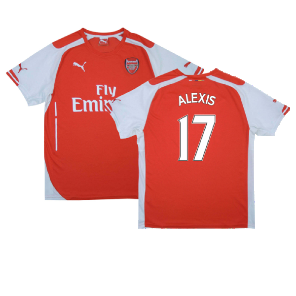 Arsenal 2014-15 Home Shirt (S) (Excellent) (Alexis 17) – Classic