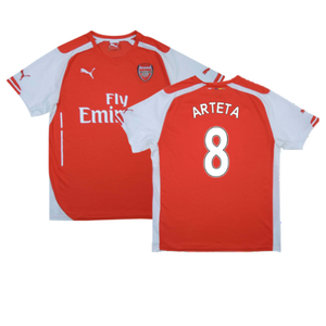 Arsenal 2014-15 Home Shirt (S) (Very Good) (Arteta 8)_0