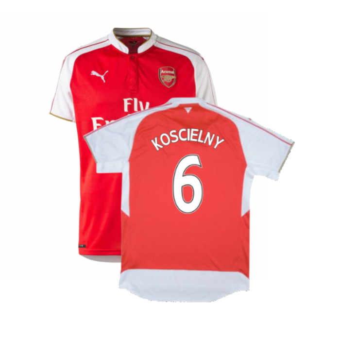 Arsenal 2015-16 Home Shirt (Excellent) (Koscielny 6)