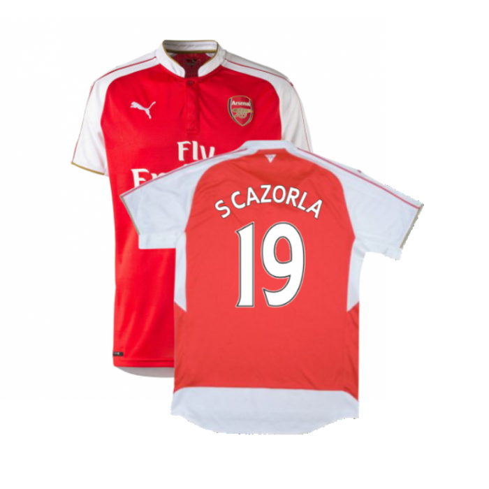 Arsenal 2015-16 Home Shirt (M) (Excellent) (S Cazorla 19)