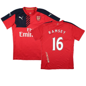 Arsenal 2015-16 Puma Training Shirt (M) (Ramsey 16) (Fair)_0