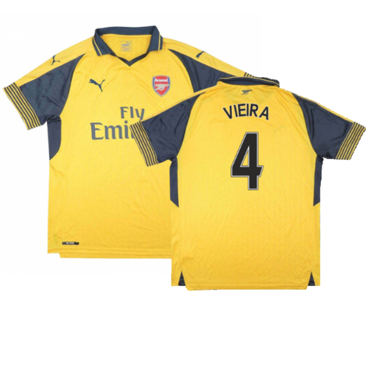 Arsenal 2016-17 Away Shirt (S) (Very Good) (Vieira 4)_0